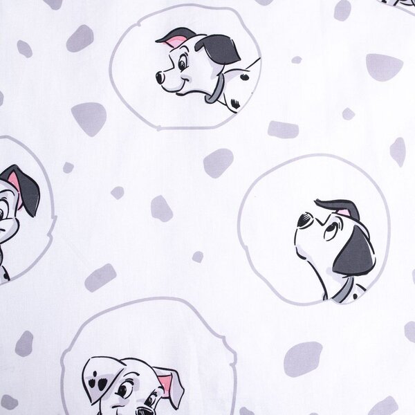 Bela bombažna otroška posteljnina za otroško posteljico 100x135 cm 101 Dalmatians – Jerry Fabrics