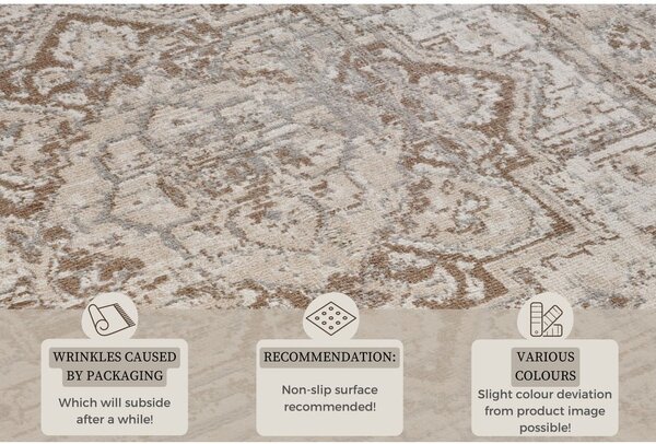 Siv/bež tekač 80x200 cm Terrain Designer Sand – Hanse Home