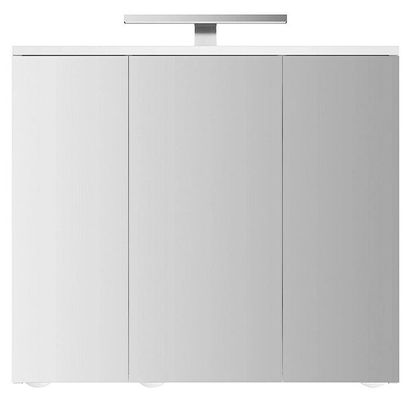 Jokey LED omarica z ogledalom Arda (Š x V: 72,5 x 68,5 cm, Les, Bela)
