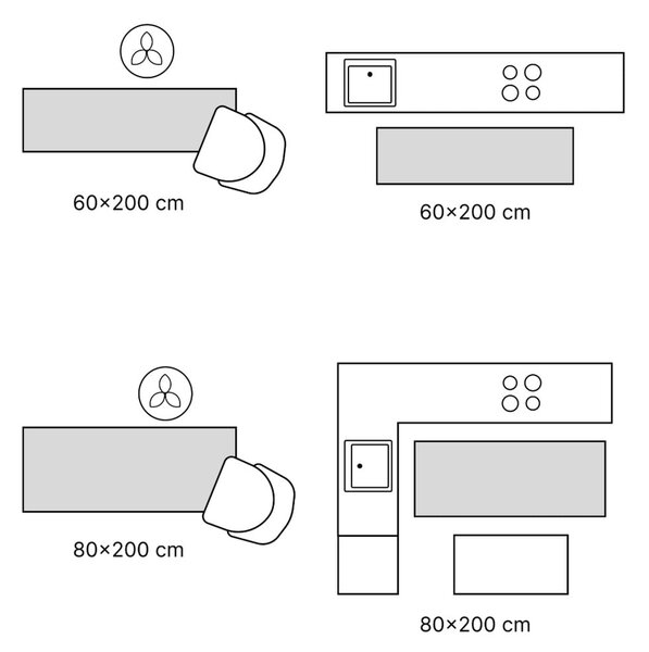 Zelen pralen tekač 80x200 cm Matcha Latte – Mila Home