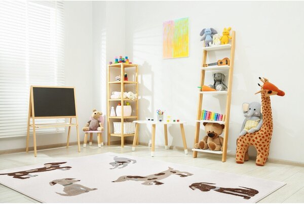 Slonokoščena otroška preproga 120x170 cm Dogsie Pearl – FD