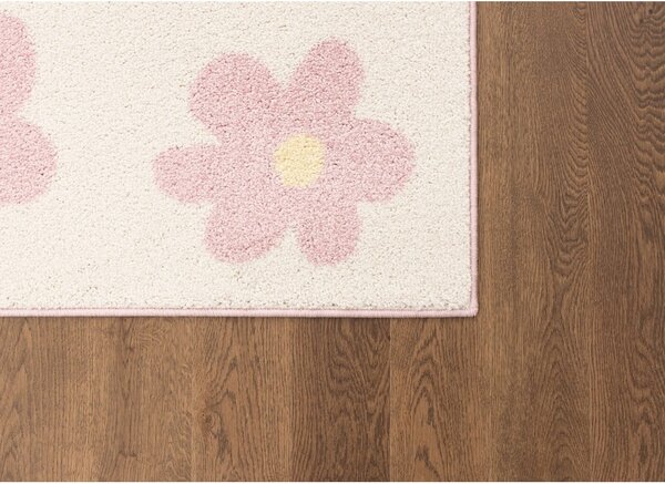 Rožnata/slonokoščena otroška preproga 120x170 cm Dazzy Rose – FD
