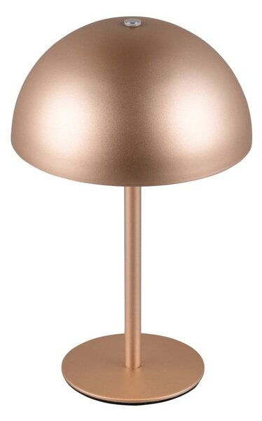 LED namizna svetilka v bronasti barvi s kovinskim senčilom (višina 21 cm) Munoz – Reality