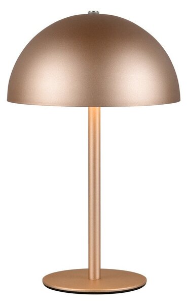 LED namizna svetilka v bronasti barvi s kovinskim senčilom (višina 21 cm) Munoz – Reality