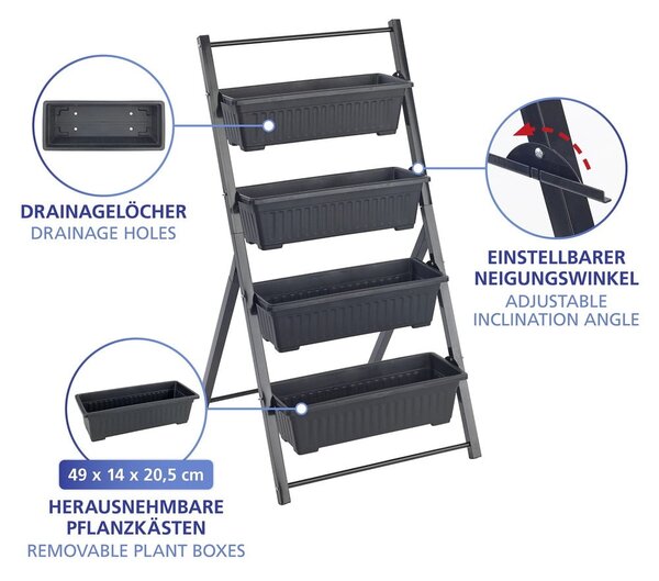 Kovinsko stojalo za cvetlične lonce (višina 108 cm) Vertical – Maximex