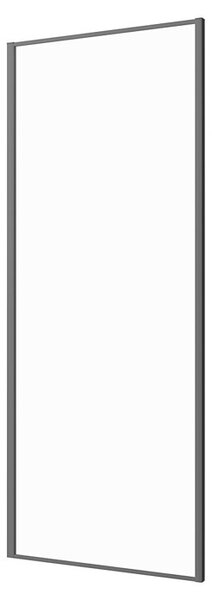 Sanotechnik Tuš stena fiksni del Slim Line (80 x 200 cm, Debelina: 6 mm, Črna)