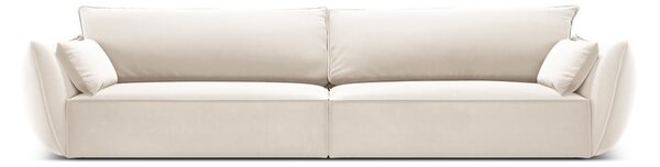 Bež žametna sedežna garnitura 248 cm Vanda – Mazzini Sofas