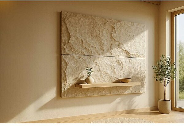 BHP Okrasni panel iz poliuretanskega kamna Golden (Š x V: 60 x 120 cm, 2 kos, Golden)