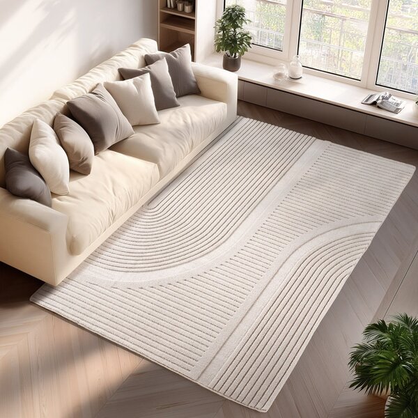 Kremno bela pralna preproga 80x150 cm Pompei 1612 – Ayyildiz Carpets
