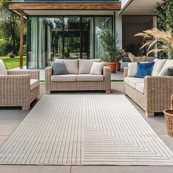 Kremno bela notranja in zunanja preproga 160x230 cm Nova 1202 – Ayyildiz Carpets