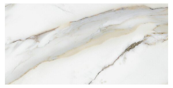 Granitogresne ploščice Marble Calacatta Gold (61 x 30,5 cm, Bela/Zlata, Svileni mat)