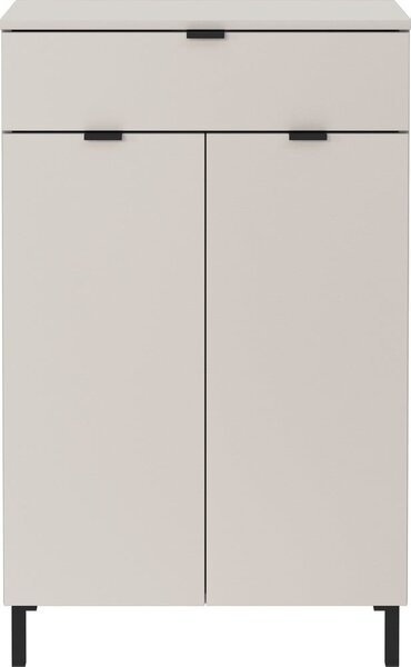 Kremno bela visoka kopalniška omarica 60x97 cm Arcena – Germania
