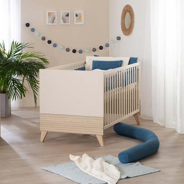 Bež otroška posteljica z nastavljivo višino 70x140 cm Sidney – Roba