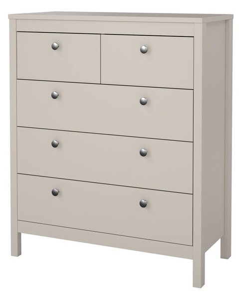Sivo-bež komoda 82x99x38 cm Madrid – Tvilum
