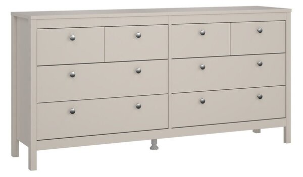 Sivo-bež komoda 159x80x38 cm Madrid – Tvilum