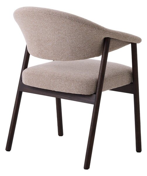 Bež jedilni stoli v kompletu z nasloni za roke 2 ks iz masivnega hrasta Elk – Unique Furniture