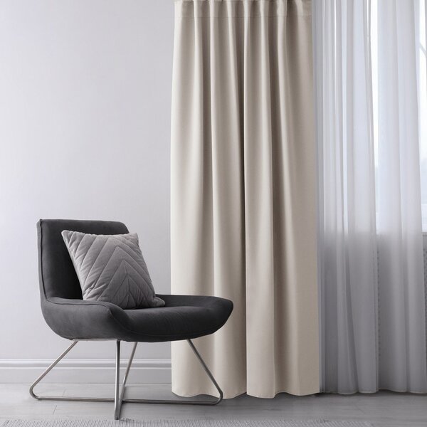 Bež zavesa za delno zatemnitev 140x270 cm Kierra – Restilo