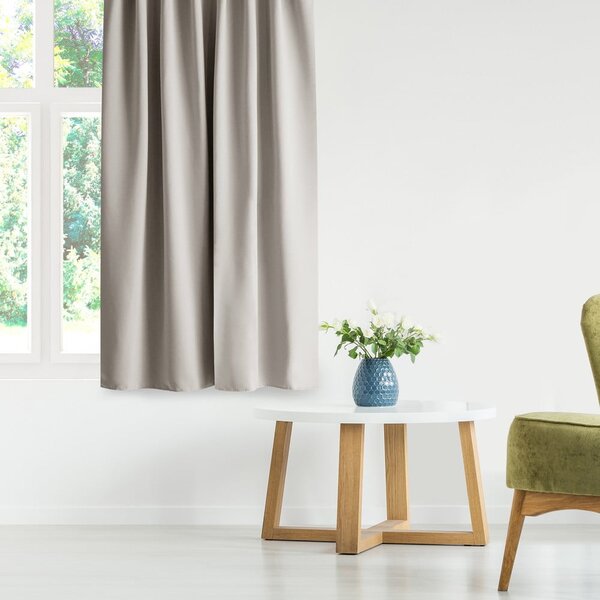 Bež zavesa za delno zatemnitev 140x270 cm Kierra – Restilo