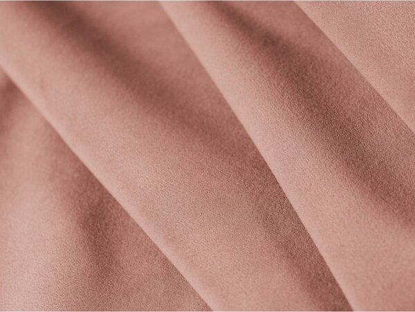 Rožnata žametna raztegljiva sedežna garnitura 206 cm Kemi – Cosmopolitan Design