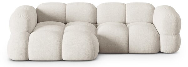 Bež kotna sedežna garnitura (levi kot/z ležalnikom) Loretto – Cosmopolitan Design