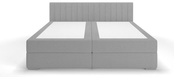 Mömax Boxspring Postelja Alora, Metino Siva, 140x200