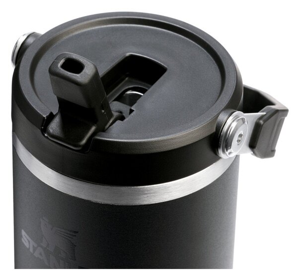 Črna termovka iz nerjavečega jekla 890 ml IceFlow™ Flip Straw 2.0 Tumbler Black – Stanley