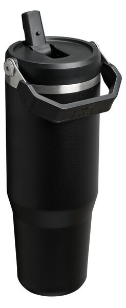 Črna termovka iz nerjavečega jekla 890 ml IceFlow™ Flip Straw 2.0 Tumbler Black – Stanley