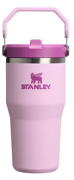 Rožnata termovka iz nerjavečega jekla 600 ml IceFlow™ Flip Straw 2.0 Cherry Blossom – Stanley