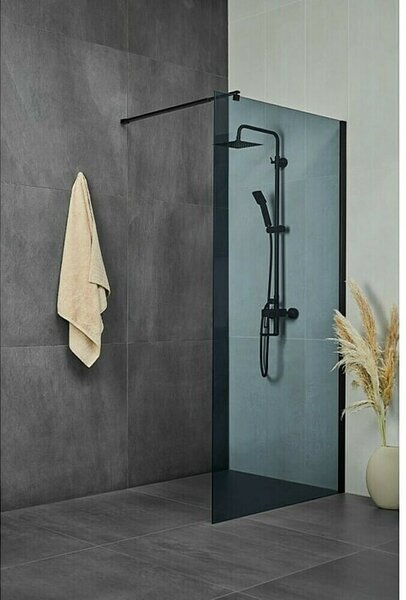 Aquaart Tuš stena Vetro Black (Š x V: 80 x 200 cm)