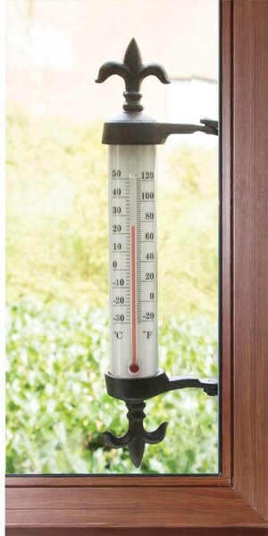 Litoželezni zunanji termometer za okno Esschert Design Antique