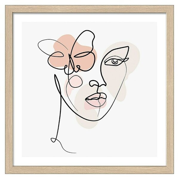 ProArt Slika Slim Scandic (Line Art Face II, Š x V: 33 x 33 cm)
