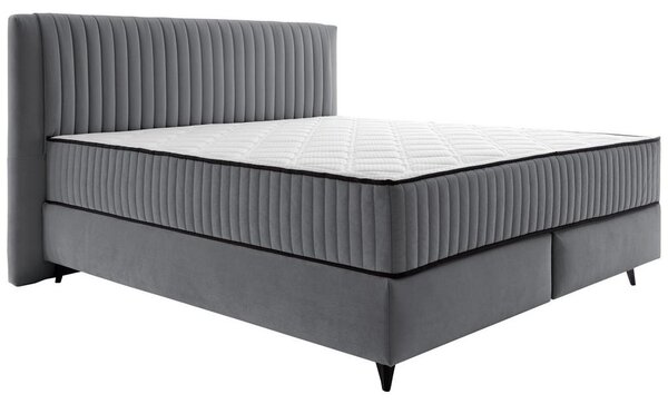 Premium Living Postelja Z Vzmetnico Dream, Temno Siva, 120x200