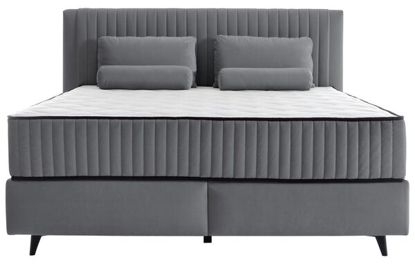 Premium Living Postelja Z Vzmetnico Dream, Temno Siva, 120x200