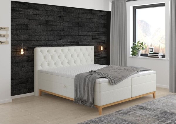 Premium Living Postelja Z Vzmetnico Mola, Bež, 160x200