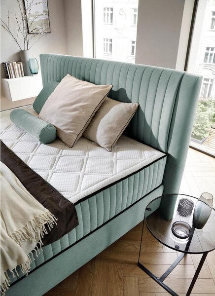 Premium Living Postelja Z Vzmetnico Dream, Turkizna, 120x200