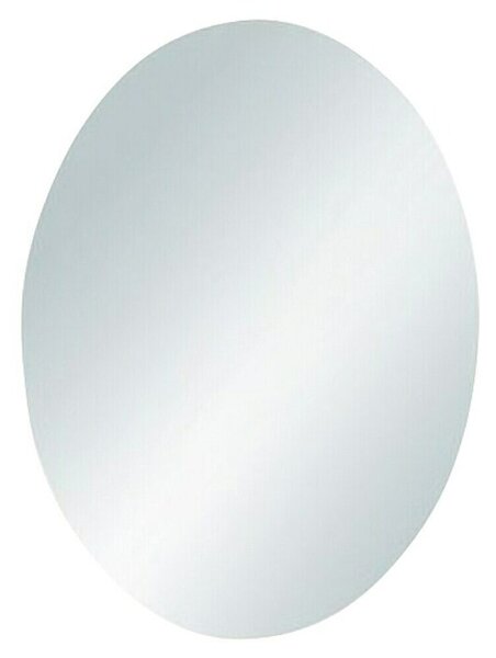 Ogledalo z okvirjem (Premer: 50 cm, Bela, Kovina)