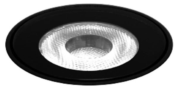 Wever & Ducré Lighting WEVER DUCRÉ LED-talna vgradna svetilka Blink 1.0, črna, brez robov, Črna, Aluminij, Vgradne svetilke okrogle