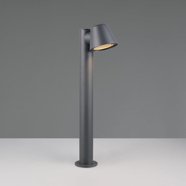 Trio Lighting Stojalo za svetilko Beni, črno mat, višina 60 cm, kovina, zatemnjen, Črna, Kovina, Sodobni