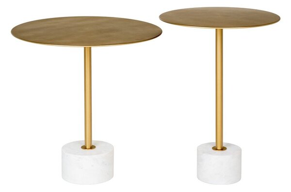 Kovinska okrogla stranska mizica ø 41 cm Lecco – House Nordic