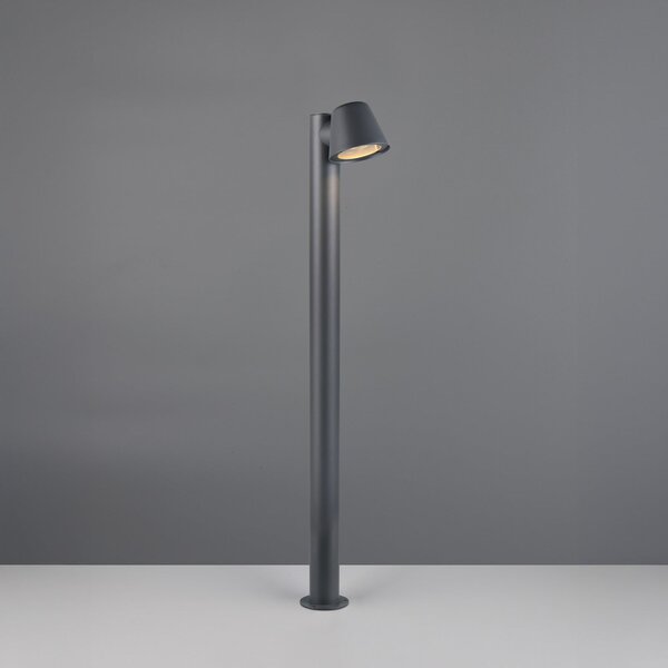 Trio Lighting Stojalo za luč Beni, črno mat, višina 100 cm, kovina, zatemnjen, Črna, Kovina, Sodobni