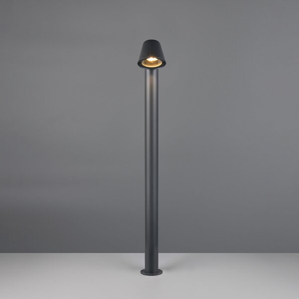 Trio Lighting Stojalo za luč Beni, črno mat, višina 100 cm, kovina, zatemnjen, Črna, Kovina, Sodobni