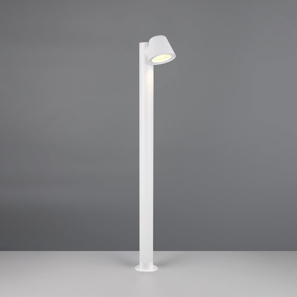 Trio Lighting Stojalo Beni, bela mat, višina 100 cm, kovina, zatemnjen, Črna, Kovina, Sodobni