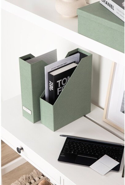 Zeleni kartonasti organizatorji v kompletu 5 ks za dokumente Holger Canvas Paper Laminate – Bigso