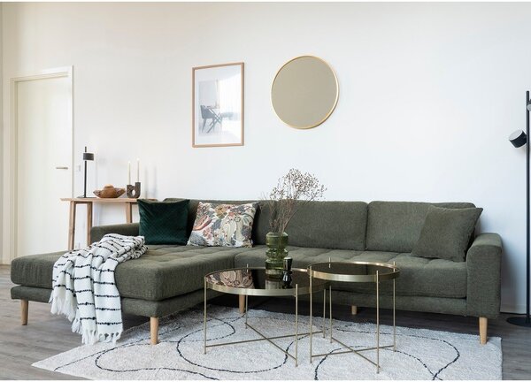 Okrogla mizica v zlati barvi ø 48 cm Venezia - House Nordic