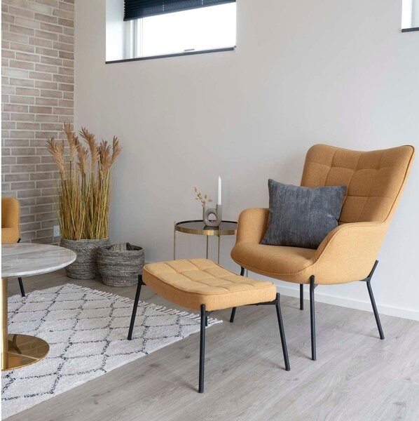 Okrogla mizica v zlati barvi ø 48 cm Venezia - House Nordic
