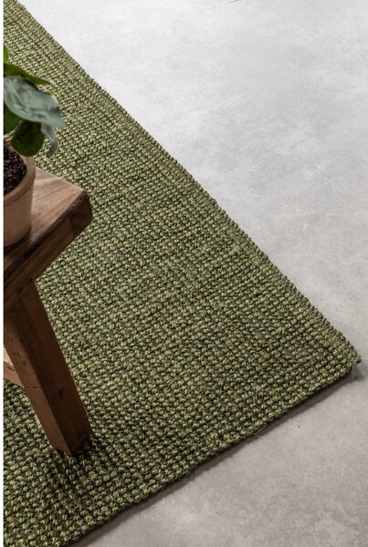 Kaki zelena preproga iz jute 80x150 cm Bouclé – Hanse Home
