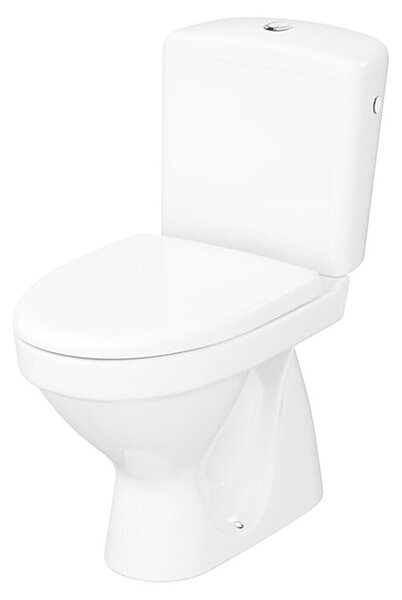 Cersanit Talni WC monoblok EKO II SimpleON (Z izpiralnim robom, WC odtok: Navpično, Bela)