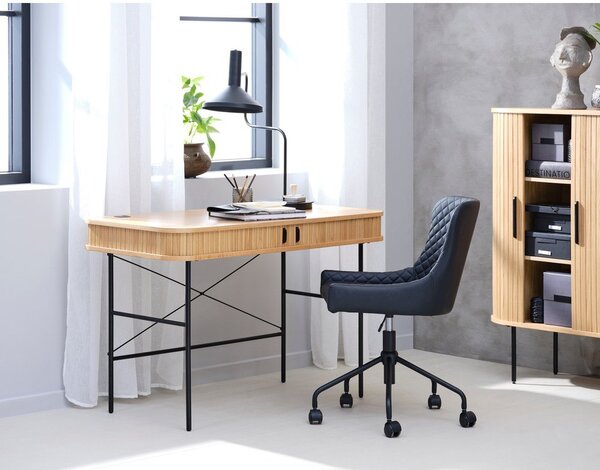 Pisalna miza v hrastovem dekorju 60x120 cm Nola – Unique Furniture