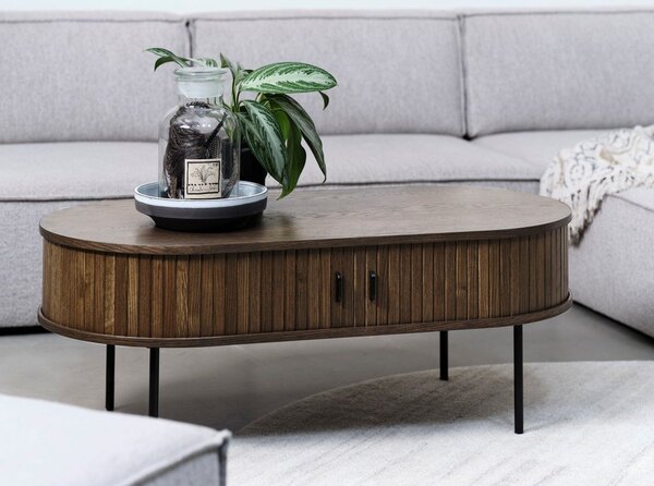Črna mizica 60x120 cm Nola – Unique Furniture