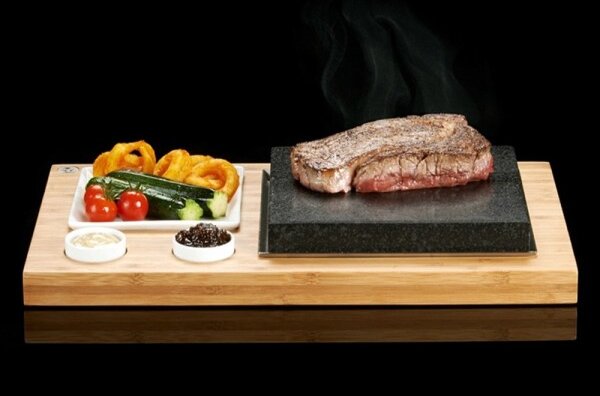 SteakStone Plošča za Zrezek in Omako, Lava Kamen, (SS002B)